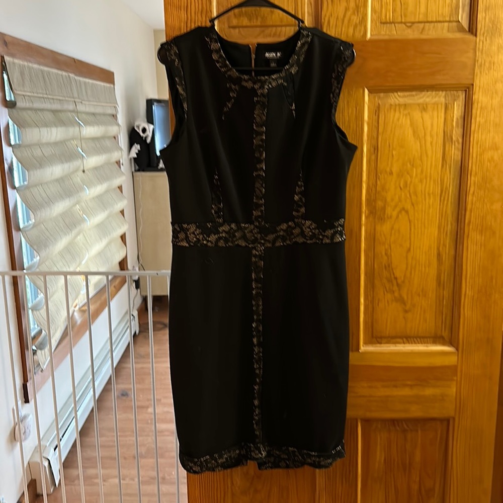 Black and lace dress